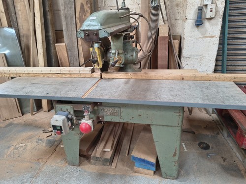 Wadkin radial arm cross - radial, cut
