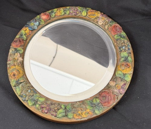 Vintage barbola floral relief - floral,