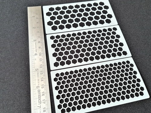 Set 3pcs hexagon cells - hexagon,