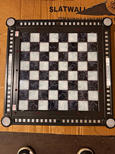 Black white marble effect - &,