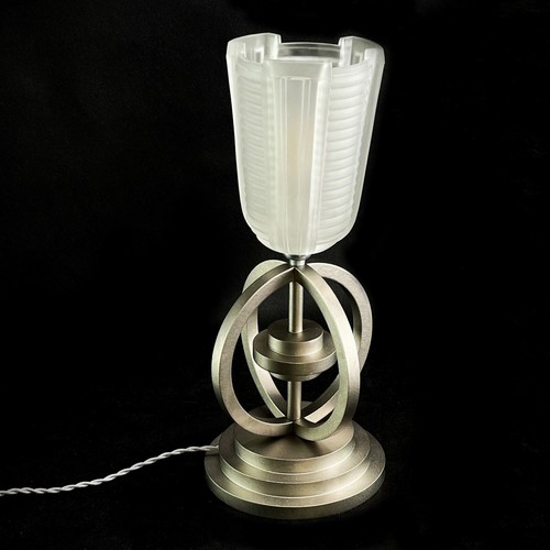 Art deco table lamp - art,