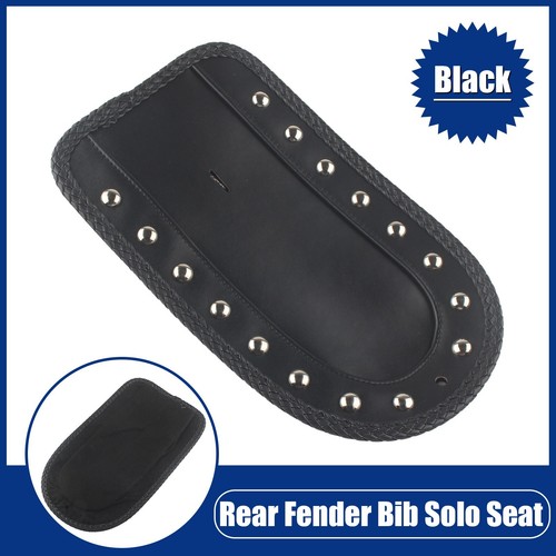 Black rear fender bib solo - pu,