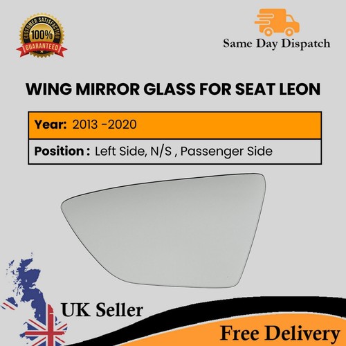 Door wing mirror glass - door, for