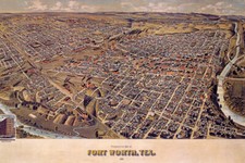 1861 MAP FORT WORTH TEXAS