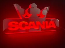 Scania vabis 3D Mirror Led Board on back wall multicolour   24v/ 12v / USB