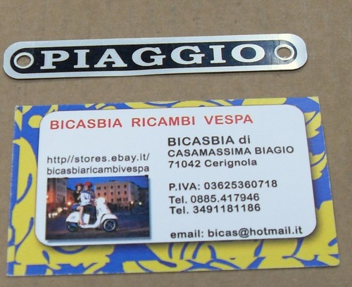 1294 piaggio metal plate - -,