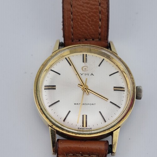 Vintage cyma silver dial - cyma,