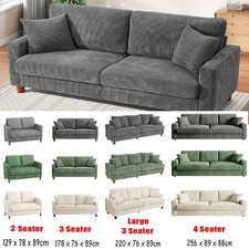 4 Seater Corduroy Sofa Jumbo