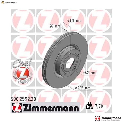 Brake discs 590 - 2x, for