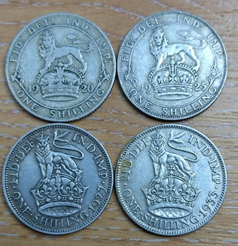 George one shilling 1911 - one,
