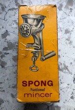 Vintage national Spong mincer20. Founded 1856. Made in England