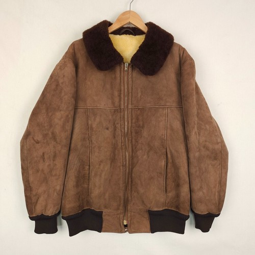 Vintage shearling bomber - vintage,