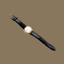 Everite King Mens Watch 21 Jewels Incabloc Date Window Gold Plated Swiss Working