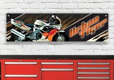 BR79C CBR900RR URBAN TIGER INSPIRED GARAGE WORKSHOP FLEXIBLE BANNER SIGN