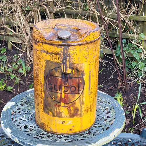 Vintage glico oil drum - drum, 5