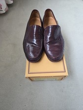 Mens Barkers Burgundy Kid