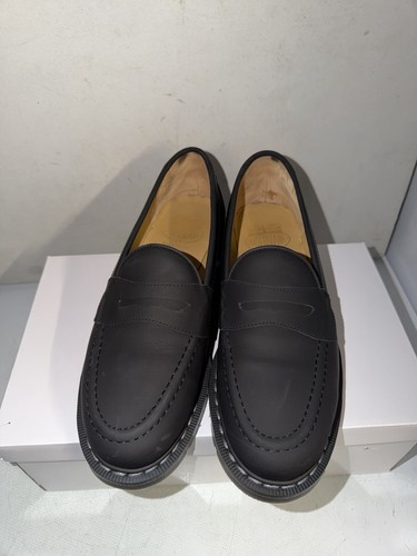 Solovair black greasy leather - black,
