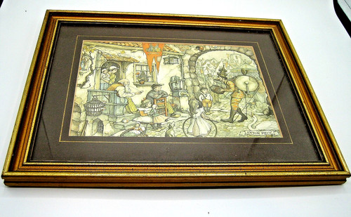 Anton pieck framed print - print, of