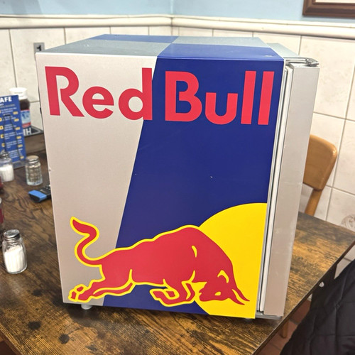 Red bull glass door - red,