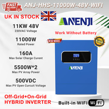 11000W 11KW 48V Hybrid Solar Inverter On/ Off-Grid 2*MPPT 160A 230V PV 60-500VDC