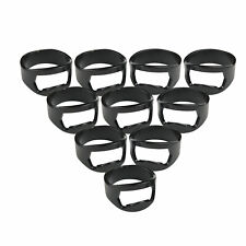 Cool Finger Ring Beer Bottle Openers Stainless Steel Black -pack of 10
