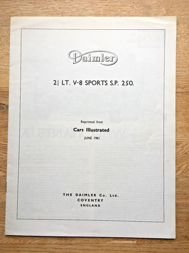 Daimler sp250 sports - sp250, dart
