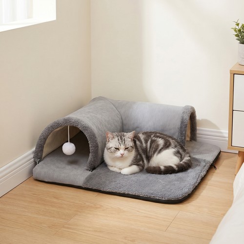 Plush cat tunnel - plush, warm