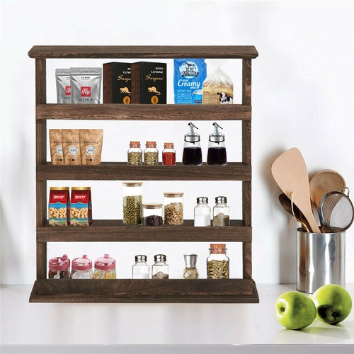 Tiers wooden spice - wooden, rack