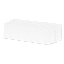 4Pcs L Type Shelf Dividers PVC