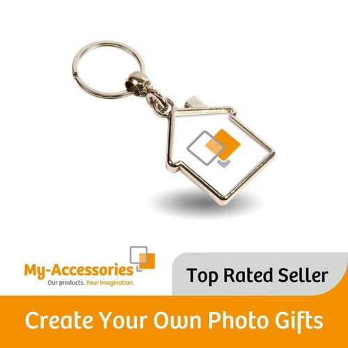 Blank metal photo keyring - photo,
