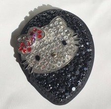 Hello Kitty Hair Fascinator Diamante Wedding Hair Accessory Hat One of a Kind 