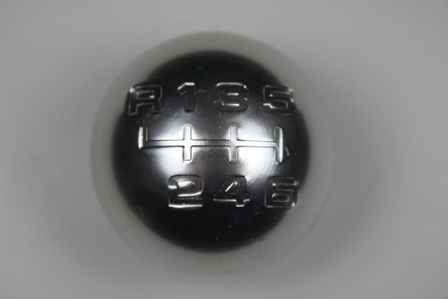 Silver gear shift knob - gear, round