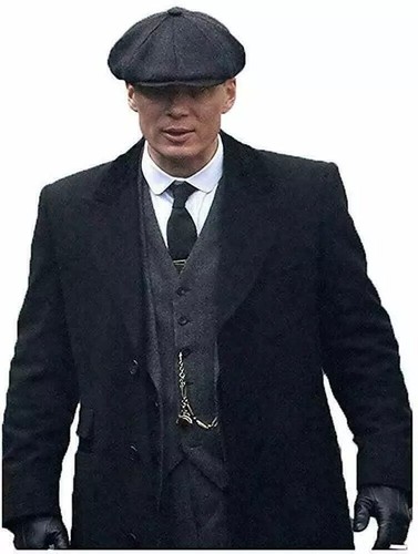 Mens long black wool - black,