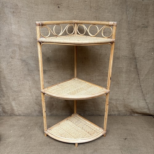 Vintage bamboo rattan corner - bamboo, &