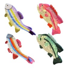 Fashionable rainbow fish hair - fashionable,