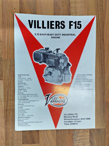 Villiers f15 engine original - f15,
