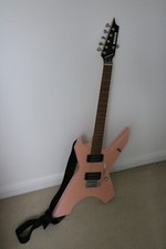 Marlin Pink X Shaped Guitar