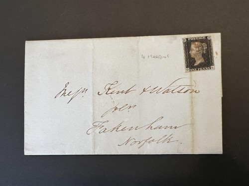 1840 sg1 penny black - gb,