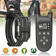 800M Electric Pet Dog Training E-Collar Anti-Bark Obedience Remote Control LCD
