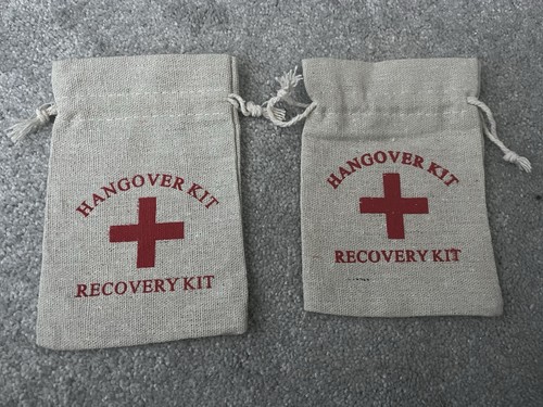 Hangover recovery kit bags - hangover,