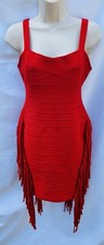 HERVE LEGER Red Mini Evening