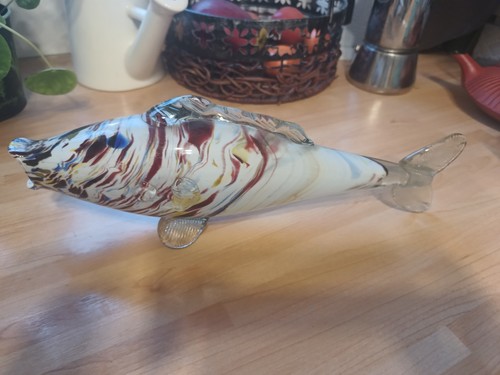 Murano glass fish ornament - murano,