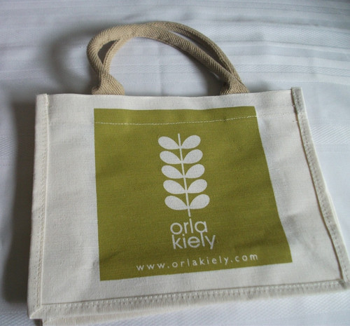 Orla kiely bag - print, jute