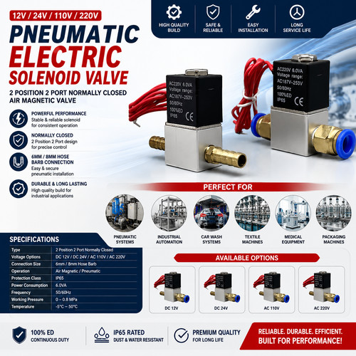 12v 24v 220v pneumatic - 24v,