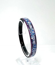 Michaela Frey Vienna Enamel Bangle Floral Design, Vintage Size 6.8cm