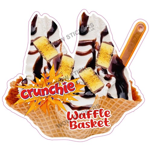 Ice cream van sticker - cream,