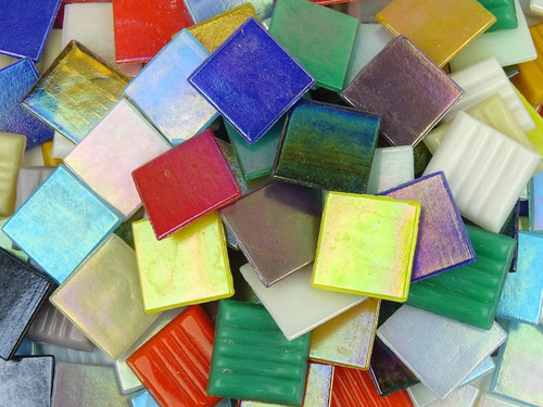 Iridescent 20mm mosaic - 20mm,