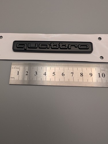 Quattro black badge emblem - quattro,