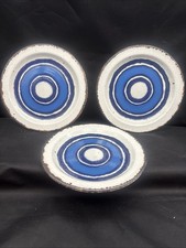 3 Midwinter Moon Stonehenge Bread/Butter/Salad Plates 7" blue- vintage EXCELLENT