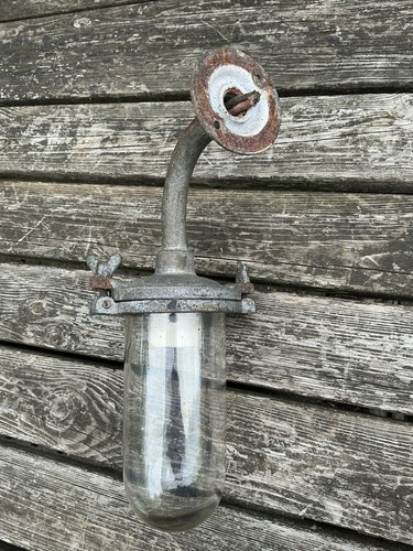 Vintage glass and industrial